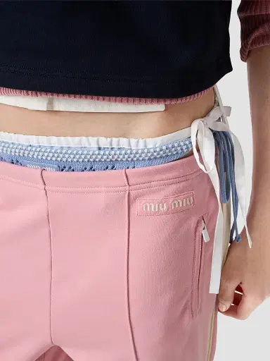 Miu Miu Women's Technical Fabric Pants - Pink | Thumbnail 5