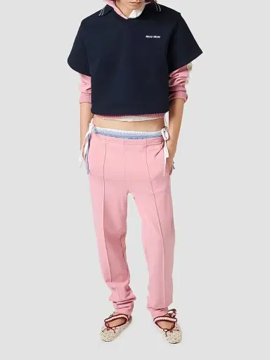 Miu Miu Women's Technical Fabric Pants - Pink | Thumbnail 6