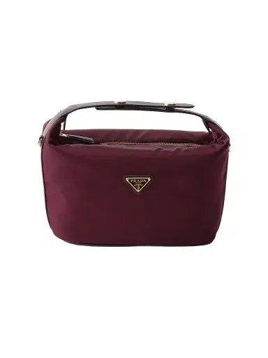 Prada Women's Chérie Re-Nylon Mini-Bag - Dark Red | Thumbnail 1