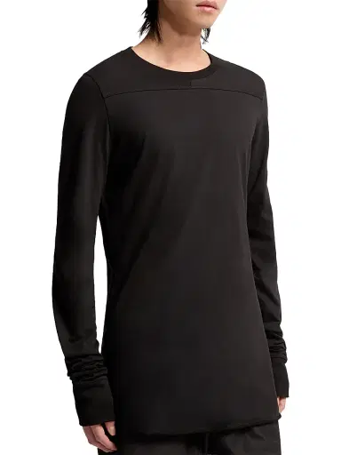 Moncler Women's + Rick Owens Girder Crew Neck T-Shirt in Cotton - Black - Size Medium | Thumbnail 2 Moncler Women's + Rick Owens Girder Crew Neck T-Shirt in Cotton - Black - Size Medium | Thumbnail 2