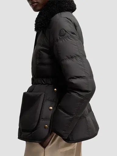 Moncler Women's Cygnes Puffer Jacket with Belt - Black - Size XXL | Thumbnail 3 Moncler Women's Cygnes Puffer Jacket with Belt - Black - Size XXL | Thumbnail 3