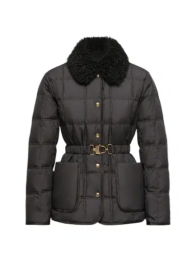 Moncler Women's Cygnes Puffer Jacket with Belt - Black - Size XXL | Thumbnail 1 Moncler Women's Cygnes Puffer Jacket with Belt - Black - Size XXL | Thumbnail 1