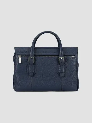 Stefano Ricci Men's Luxury Flap Calfskin Briefcase - Ricci Blue | Thumbnail 2 Stefano Ricci Men's Luxury Flap Calfskin Briefcase - Ricci Blue | Thumbnail 2