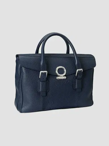 Stefano Ricci Men's Luxury Flap Calfskin Briefcase - Ricci Blue | Thumbnail 3 Stefano Ricci Men's Luxury Flap Calfskin Briefcase - Ricci Blue | Thumbnail 3