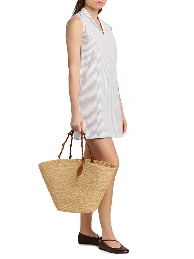 Jil Sander Women's Tangle Large Raffia Bucket Bag | Thumbnail 2