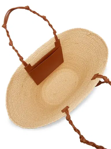 Jil Sander Women's Tangle Large Raffia Bucket Bag | Thumbnail 3