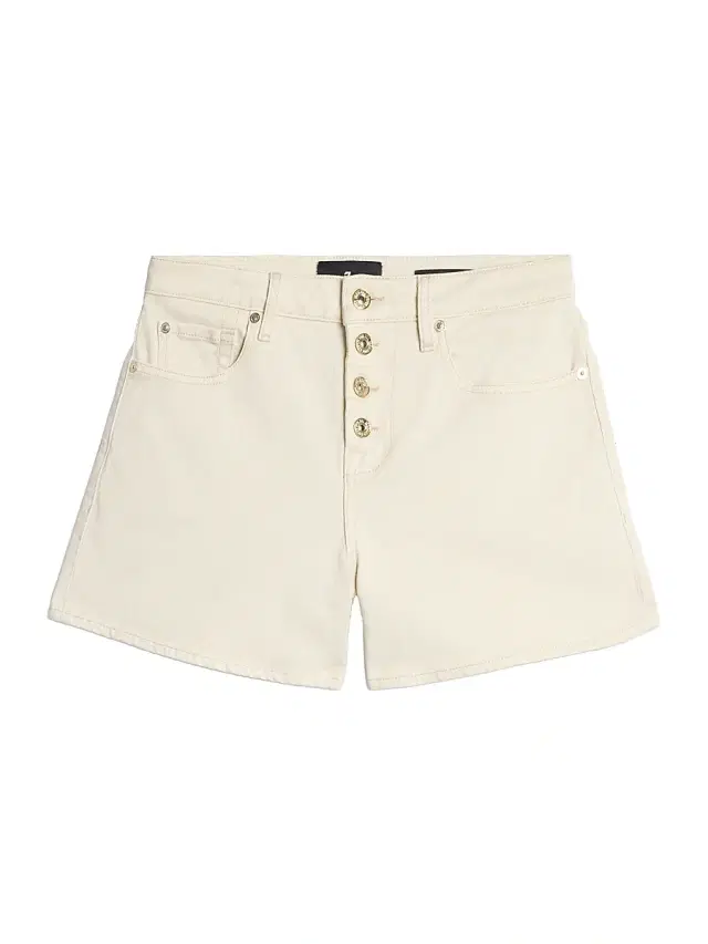 7 For All Mankind Women's Kori A-Line Denim Shorts - Moondust