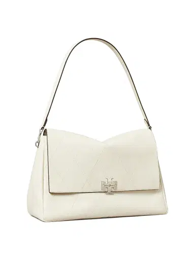 Tory Burch Women's Charlie Large Quilted Leather Shoulder Bag - Light Cream | Thumbnail 3 Tory Burch Women's Charlie Large Quilted Leather Shoulder Bag - Light Cream | Thumbnail 3