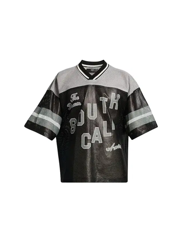 Amiri Men's Graphic Leather Mesh T-Shirt - Black
