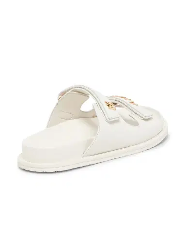 AMIRI Women's Boardwalk Leather Two-Strap Sandals | Thumbnail 3