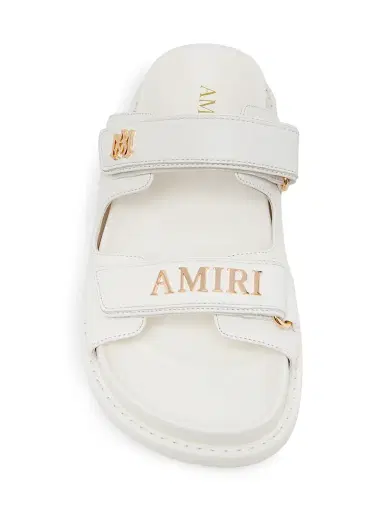 AMIRI Women's Boardwalk Leather Two-Strap Sandals | Thumbnail 4