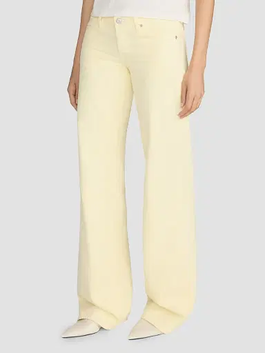 Frame Women's Amelia Gray x The Gray Low-Rise Wide-Leg Denim Pants | Thumbnail 6 Frame Women's Amelia Gray x The Gray Low-Rise Wide-Leg Denim Pants | Thumbnail 6