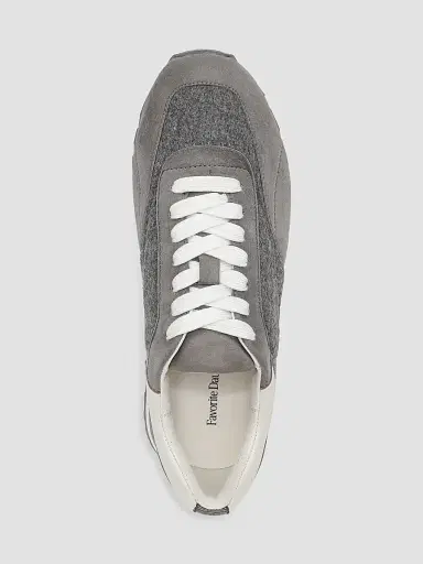 Favorite Daughter Women's Sophia 25MM Suede Low-Top Sneakers - Rock - Size 11 | Thumbnail 4