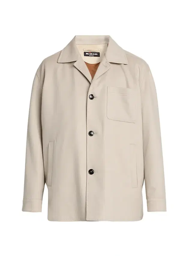 Kiton Men's Cashmere Outdoor Jacket - Sage