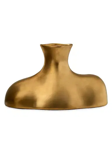 Arteriors Tilbury Gold Ceramic Vase | Thumbnail 1 Arteriors Tilbury Gold Ceramic Vase | Thumbnail 1