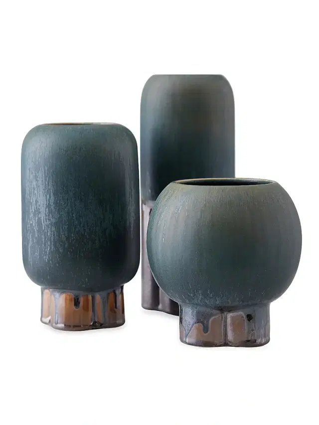 Arteriors Tutwell 3-Piece Vase Set - Gold