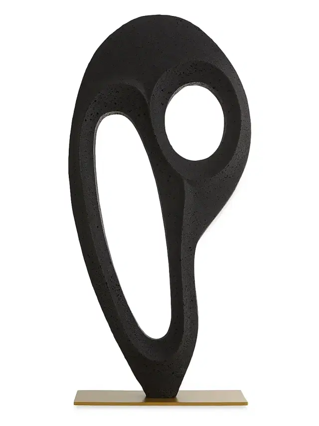 Arteriors Kenly Ricestone Sculpture - Black