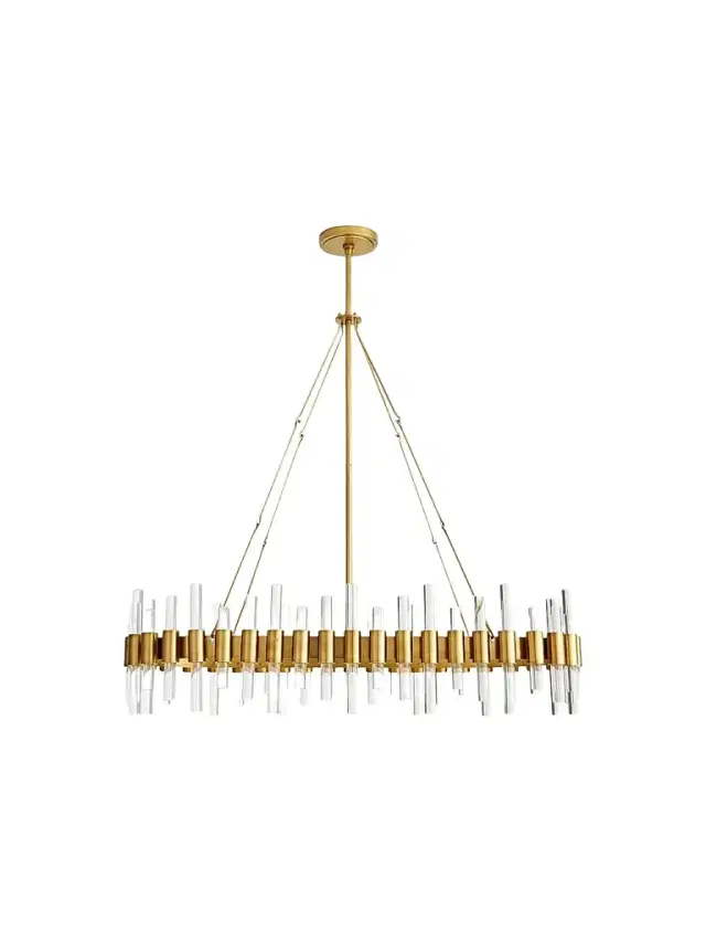 Arteriors Haskell Oval Chandelier - Clear
