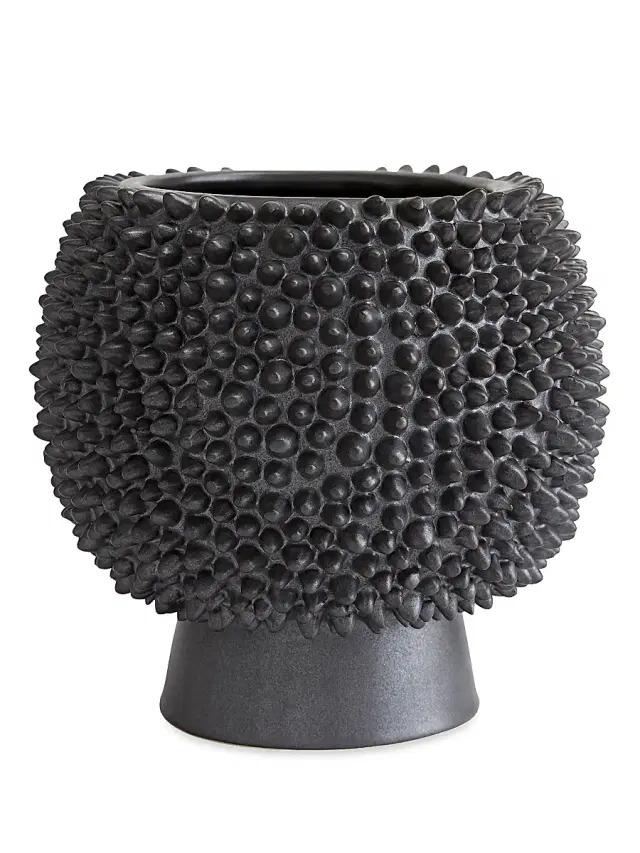 Arteriors Daria Tall Vase - Black