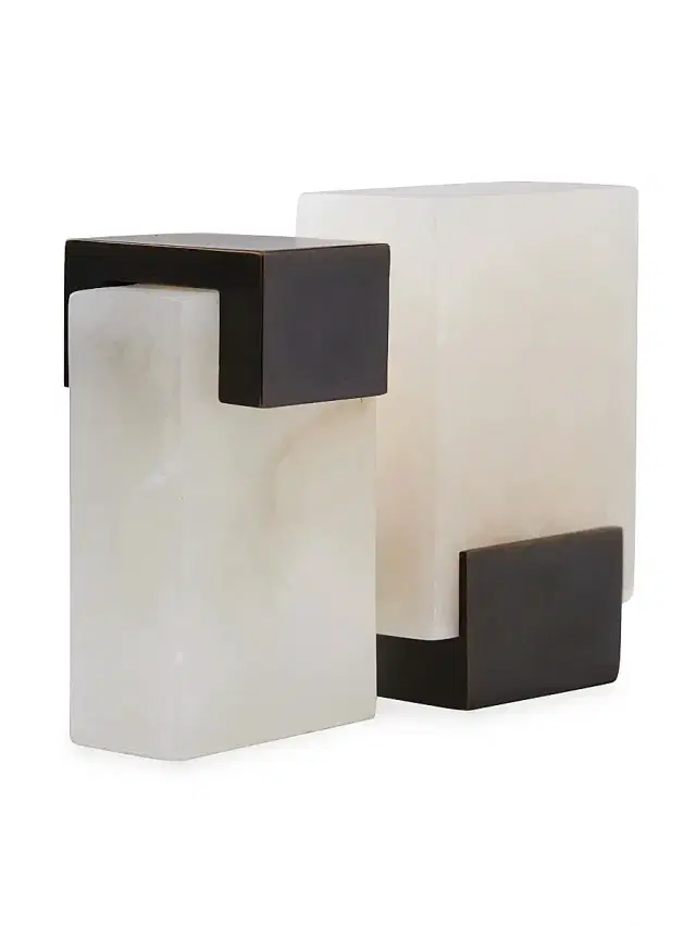 Arteriors Tolliver 2-Piece Bookend Set - Black