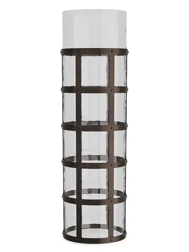 Arteriors Rivet Vase - Clear