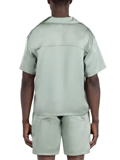 Honor The Gift Men's Logo Satin Camp Shirt | Thumbnail 3