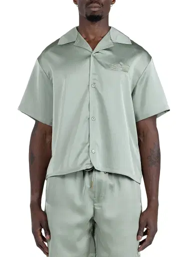 Honor The Gift Men's Logo Satin Camp Shirt | Thumbnail 1