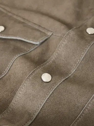 JOHN VARVATOS Men's Sage Suede Shirt Jacket | Thumbnail 8 JOHN VARVATOS Men's Sage Suede Shirt Jacket | Thumbnail 8