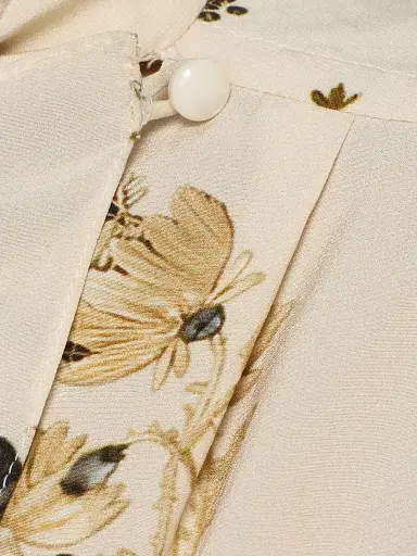 Isabel Marant Women's Fedry Floral Silk Shirt - Ecru | Thumbnail 7 Isabel Marant Women's Fedry Floral Silk Shirt - Ecru | Thumbnail 7