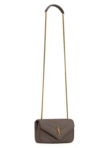 Saint Laurent Women's Loulou Mini Bag in Lambskin Leather | Thumbnail 7