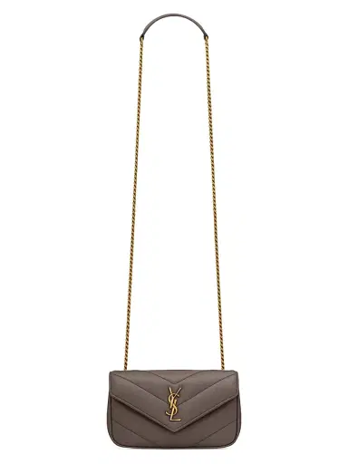 Saint Laurent Women's Loulou Mini Bag in Lambskin Leather | Thumbnail 1