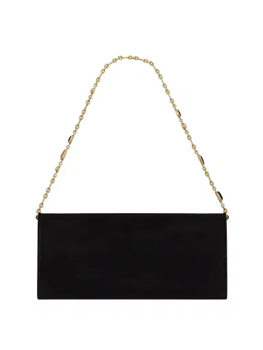 Saint Laurent Women's Kate Clutch in Velvet - Black | Thumbnail 5 Saint Laurent Women's Kate Clutch in Velvet - Black | Thumbnail 5
