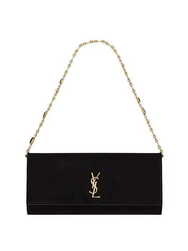 Women's Kate Clutch in Velvet - Black