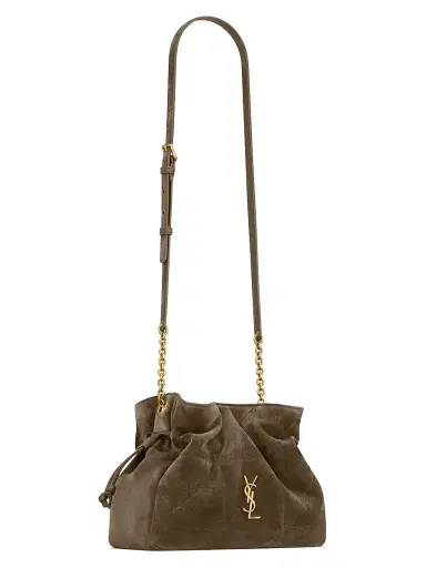 Saint Laurent Women's Jamie Shoulder Bag in Suede Leather - Light Musk | Thumbnail 4 Saint Laurent Women's Jamie Shoulder Bag in Suede Leather - Light Musk | Thumbnail 4