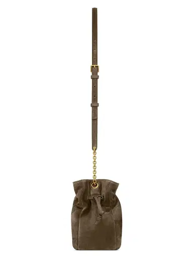 Saint Laurent Women's Jamie Shoulder Bag in Suede Leather - Light Musk | Thumbnail 5 Saint Laurent Women's Jamie Shoulder Bag in Suede Leather - Light Musk | Thumbnail 5