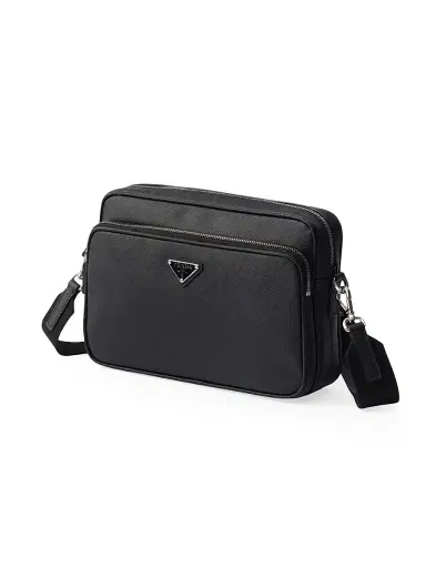 Prada Men's Saffiano Leather Shoulder Bag | Thumbnail 2