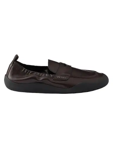 Prada Men's Speedrock Leather Loafers - Brown - Size 13 | Thumbnail 1 Prada Men's Speedrock Leather Loafers - Brown - Size 13 | Thumbnail 1