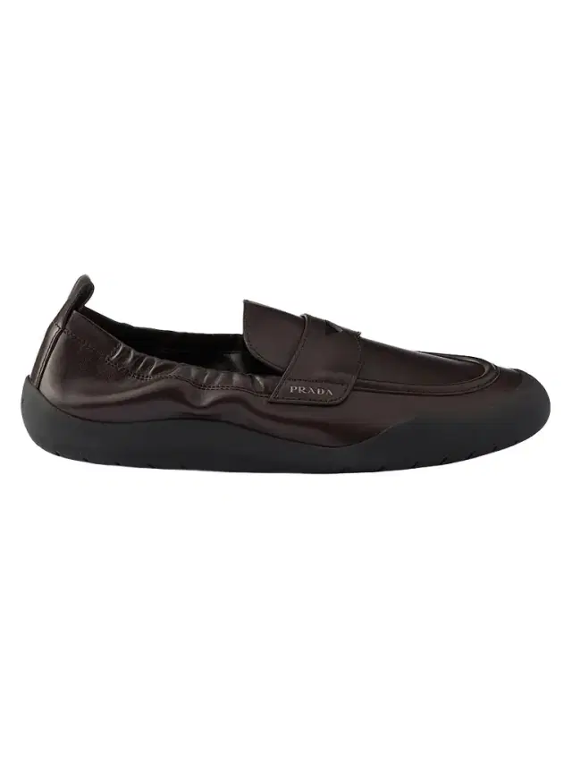 Prada Men's Speedrock Leather Loafers - Brown