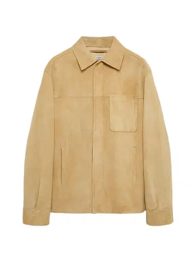 Loewe Men's Suede Overshirt | Thumbnail 1 Loewe Men's Suede Overshirt | Thumbnail 1
