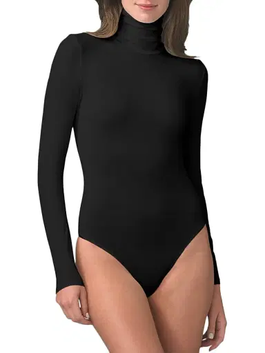 Wolford Women's Colorado Turtleneck Bodysuit - Black - Size Large | Thumbnail 2