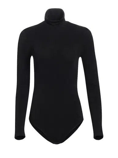Wolford Women's Colorado Turtleneck Bodysuit - Black - Size Large | Thumbnail 3