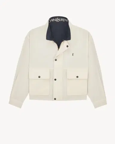 Yves Saint Laurent CASSANDRE reversible jacket in brushed cotton canvas | Thumbnail 6