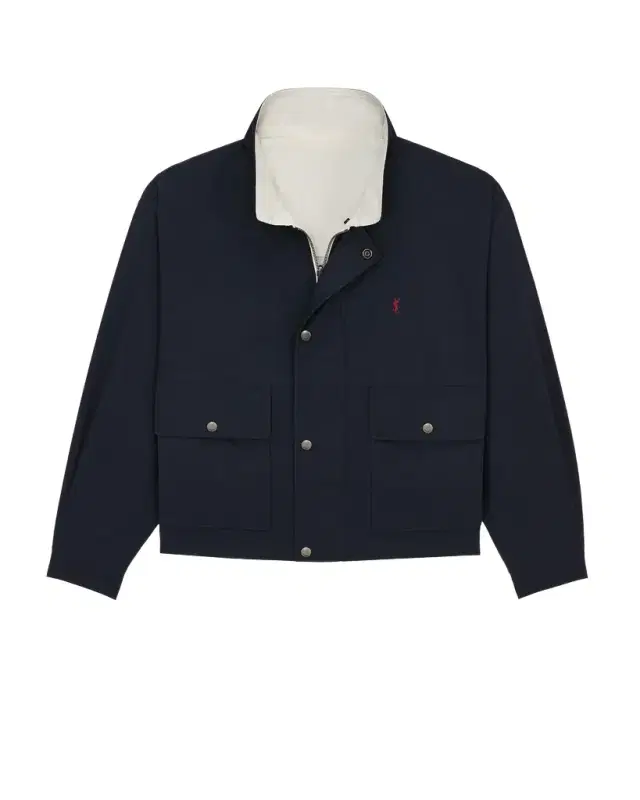 Yves Saint Laurent CASSANDRE reversible jacket in brushed cotton canvas