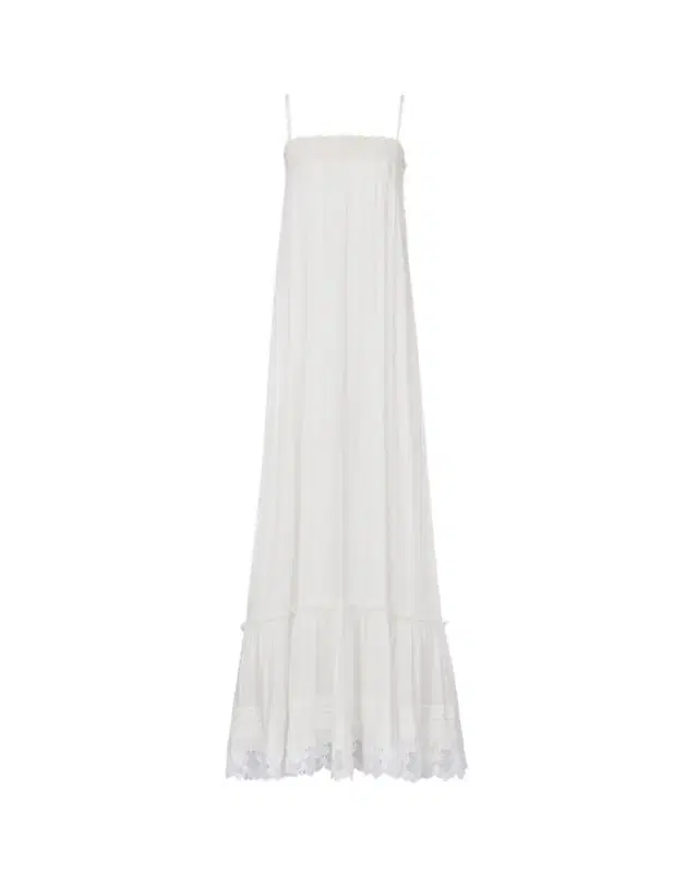 Yves Saint Laurent dress in embroidered cotton poplin