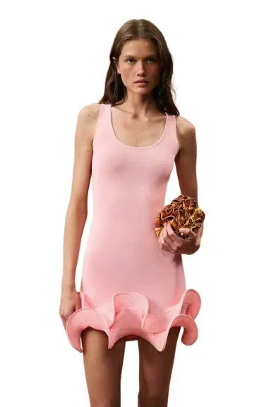 SAME for FWRD Double Ruffle Mini Dress | Thumbnail 1 SAME for FWRD Double Ruffle Mini Dress | Thumbnail 1