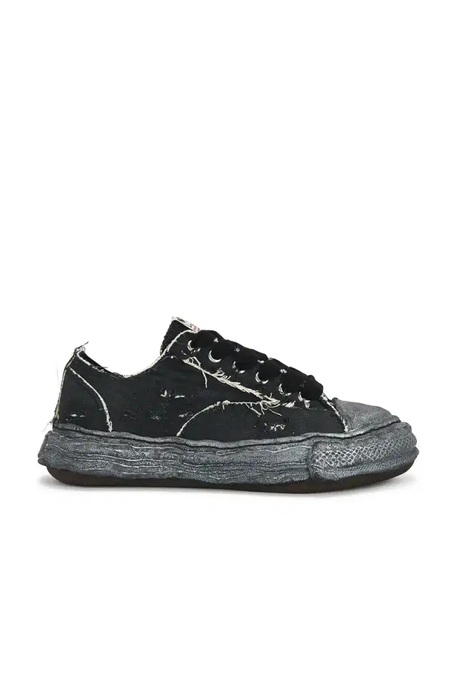 Maison MIHARA YASUHIRO Peterson23 Original Sole Ripping And Over Dyeing Canvas Low -Top Sneaker