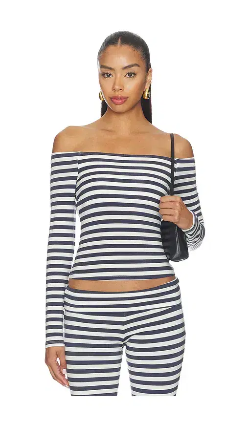 CAROLINE CONSTAS Avery Off The Shoulder Knit Top