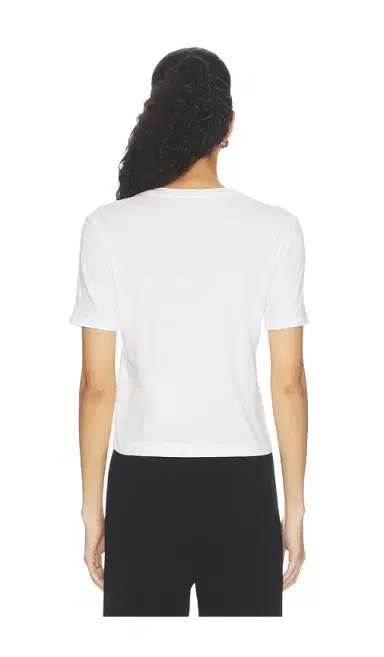 L'Agence Stormy Short Sleeve Crop Crew Neck Tee | Thumbnail 3