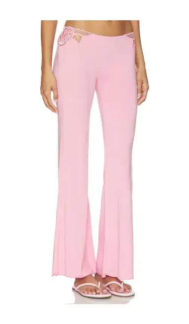 Indah Valentina Solid Low Rise Long Pant With Embroidered Rose Kerawang Detail | Thumbnail 2 Indah Valentina Solid Low Rise Long Pant With Embroidered Rose Kerawang Detail | Thumbnail 2