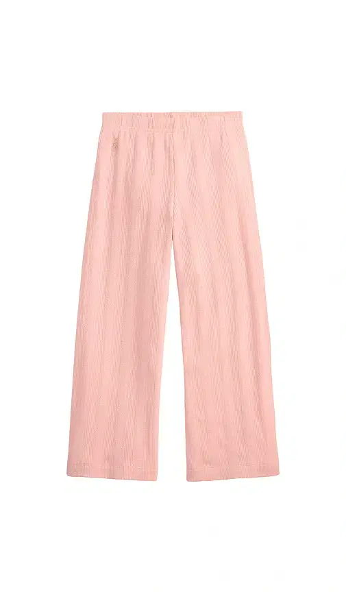 Kids Pointelle Knit Standard Wide Leg Pant